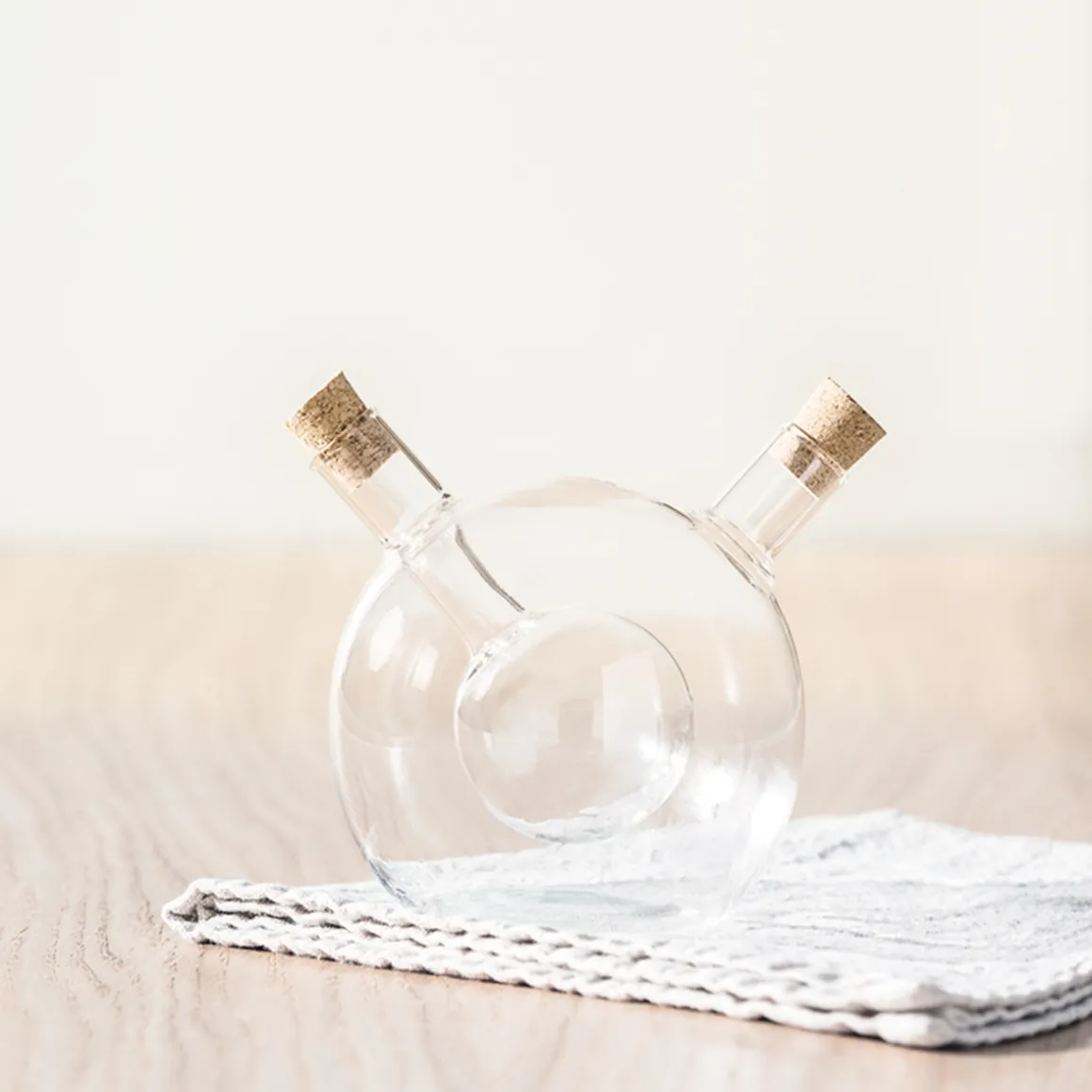 Aceitera+Vinagrera Boule Vidrio 42/6Cl