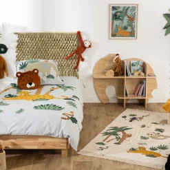 Alfombra Animales Con Flecos 100x150Cm