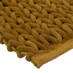 Alfombra Baño Gruesa Amarilla 50x120Cm