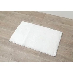 Alfombra Baño Microfibra Blanca 50x80Cm