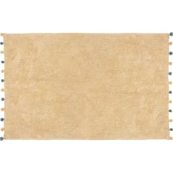 Alfombra Beige Con Pompones 100x150M