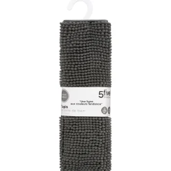 Alfombra De Baño Chenilla Gris 80x50Cm