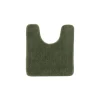 Alfombra de baño con contorno verde caqui 45x50cm