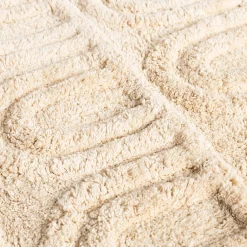 Alfombra de baño ELLA de algodón gris 50x80cm