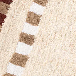 Alfombra de baño FLORENCE de algodón beige 50x80cm