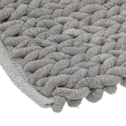 Alfombra De Baño Gruesa Gris 50x120Cm