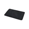 Alfombra de baño microfibra MEMOIRE negra 50x80cm