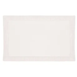 Alfombra De Baño Modern Blanca 50x80Cm