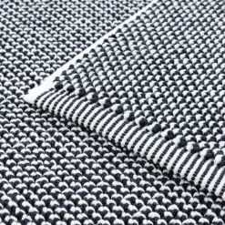 Alfombra De Baño Negro Poppy 60x90cm