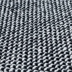 Alfombra De Baño Negro Poppy 60x90cm