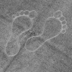 Alfombra De Baño Toosty Gris 50x70Cm