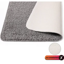 Alfombra De Baño Tufting Gris 50x80Cm