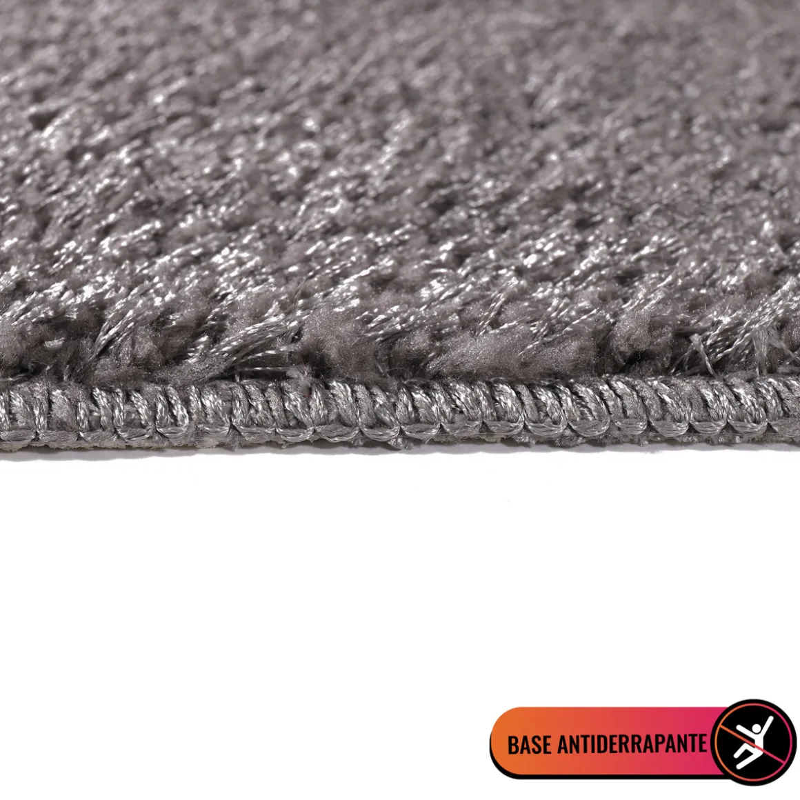 Alfombra De Baño Tufting Gris 50x80Cm