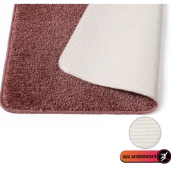 Alfombra De Baño Tufting Rosa 50x80Cm