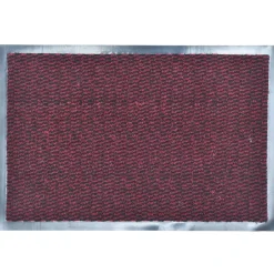 Alfombra De Entrada Lisa 40x60cm Burdeos
