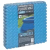 Alfombra de esponja para piscina azul 9 piezas