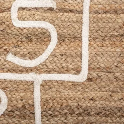 Alfombra de yute con juego