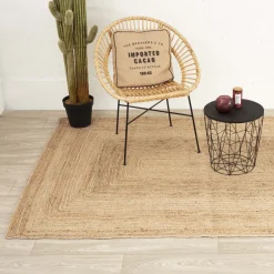 Alfombra De Yute Natural 160x230Cm