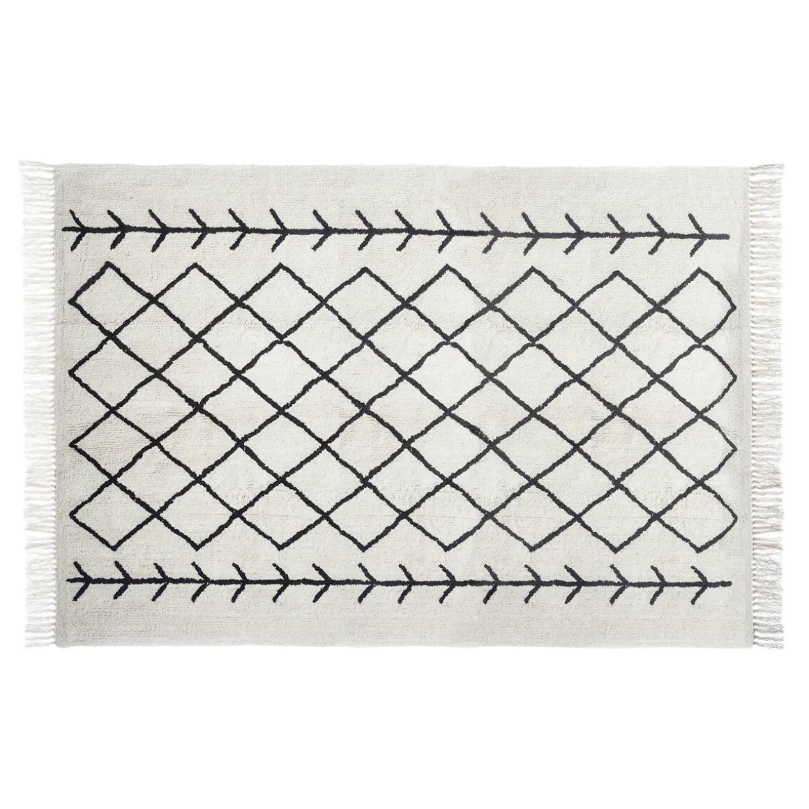 Alfombra Delhi Con Flecos 120x170Cm