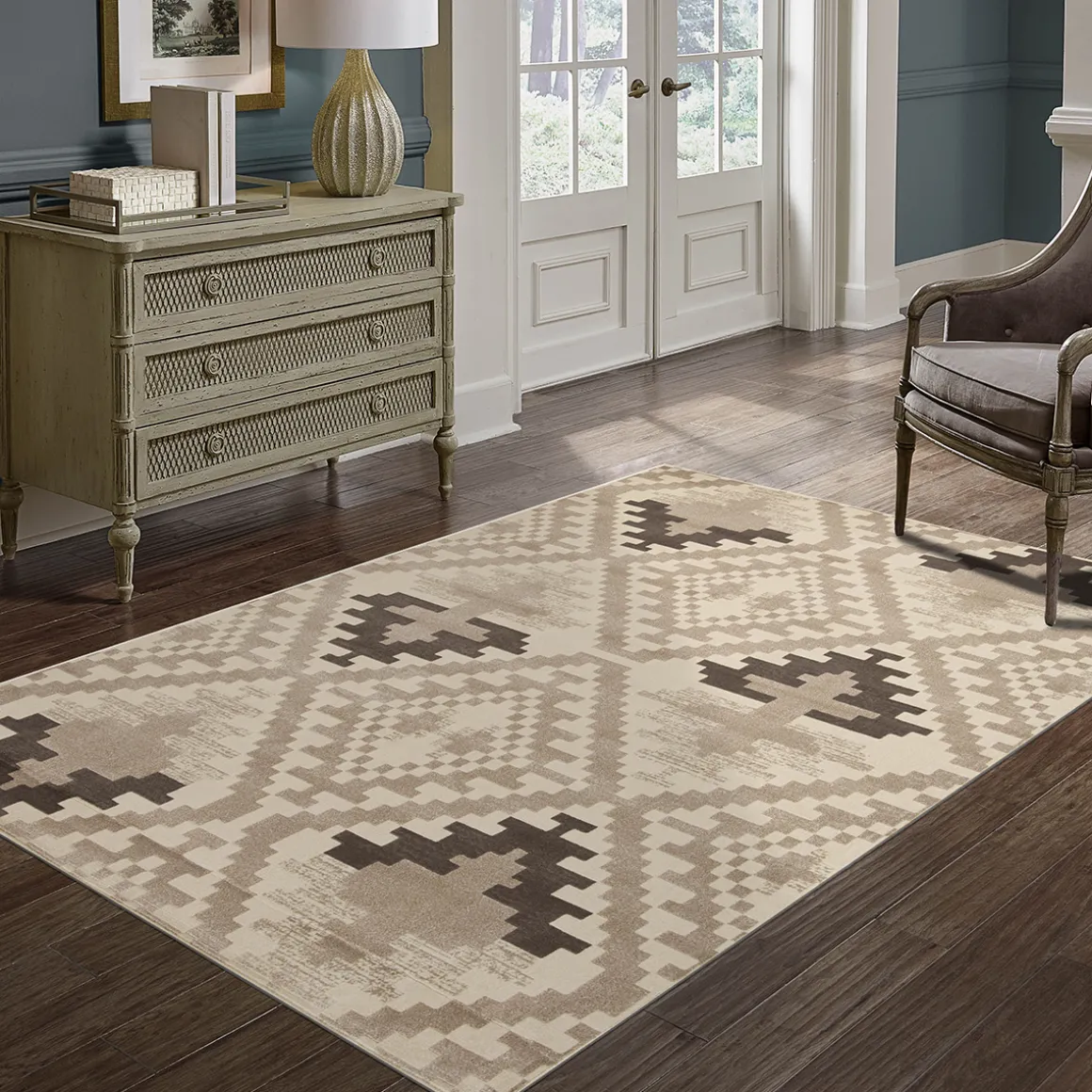Alfombra Dinia Tetris Beige 160x235cm