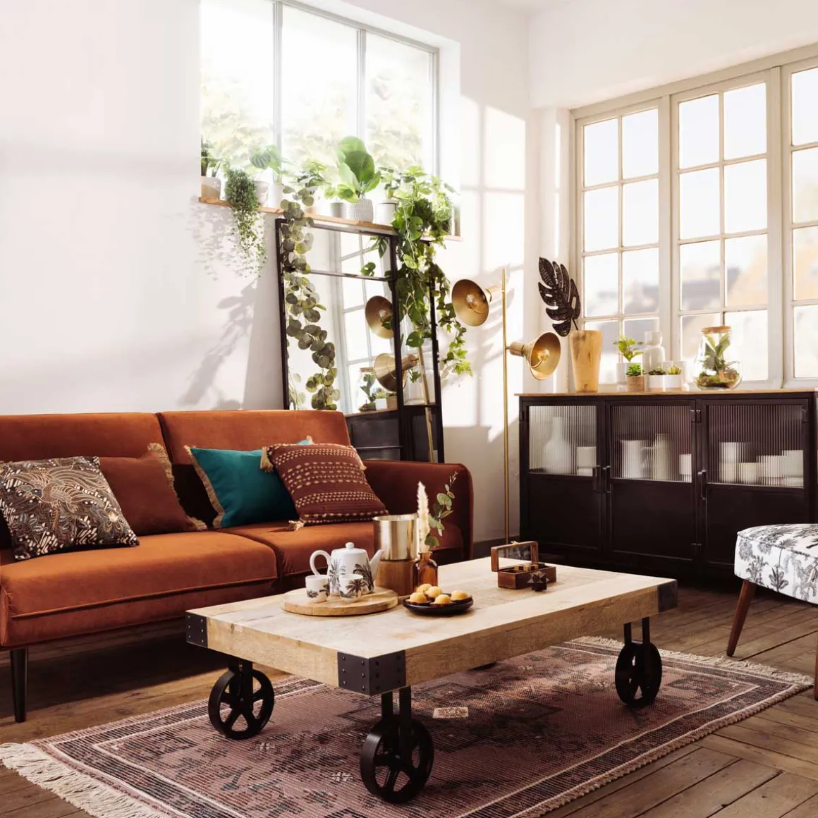 Alfombra DOLCE RIVIERA multicolor de yute