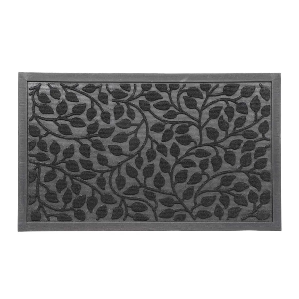 Alfombra Feuillage Negra 45x75cm
