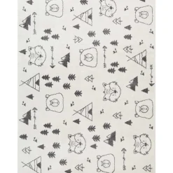 Alfombra Gio Bosque Gris 80x150Cm