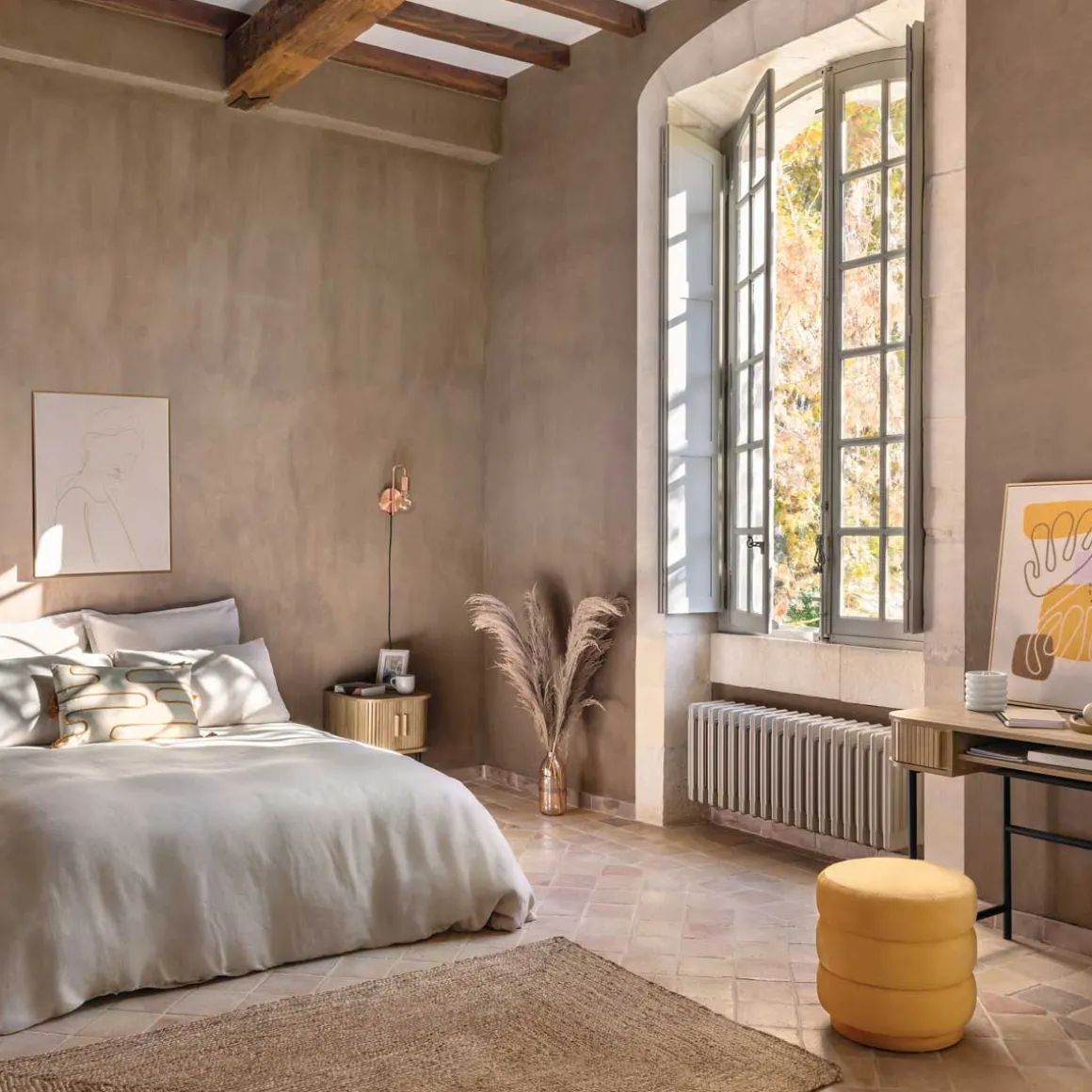 Alfombra HISTOIRE de yute natural 60x90cm