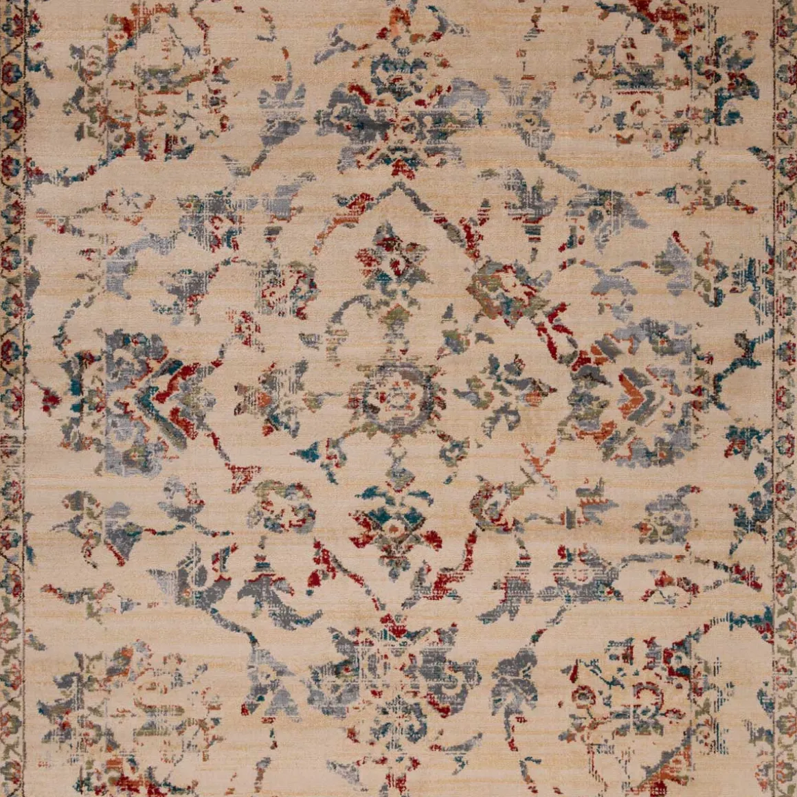 Alfombra Lene Beige/Azul 80x150Cm