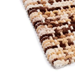 Alfombra marrón de malla 50x80cm