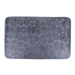 Alfombra microfibra MEMOIRE gris oscuro