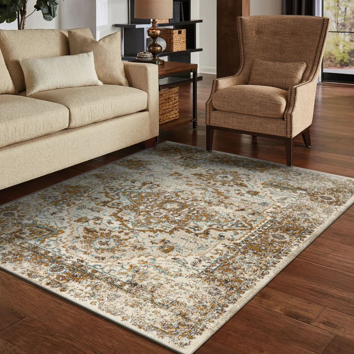 Alfombra Quatro Beige 133x190Cm