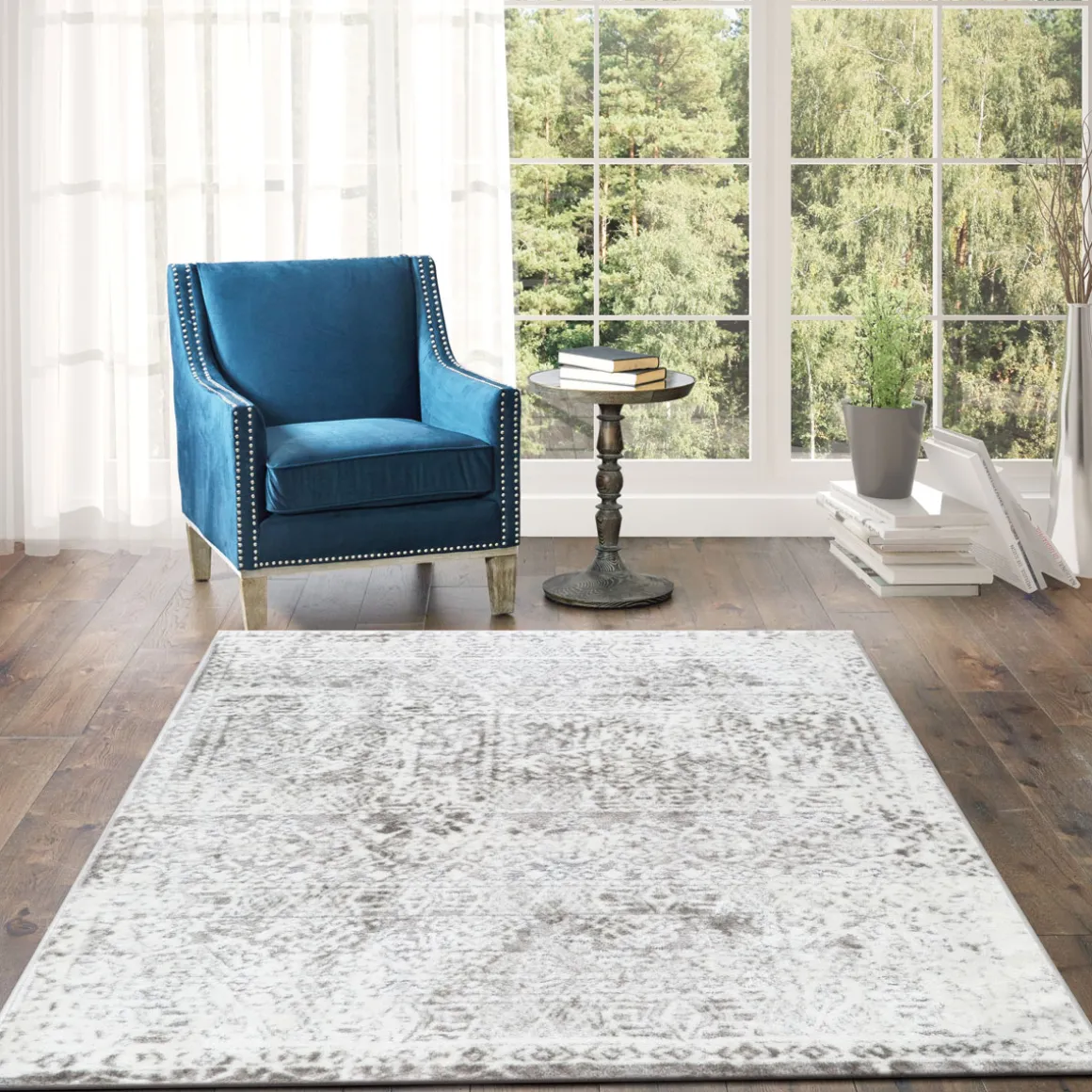 Alfombra Ragon Vintage Gris 120x160cm