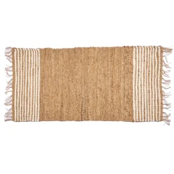 Alfombra rayas blancas 70x140cm