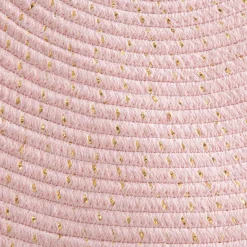 Alfombra Rosa Lurex Con Flecos 90Cm