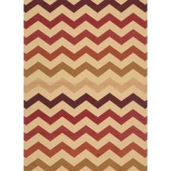 Alfombra Sunlight Roja/Beige 100x150Cm