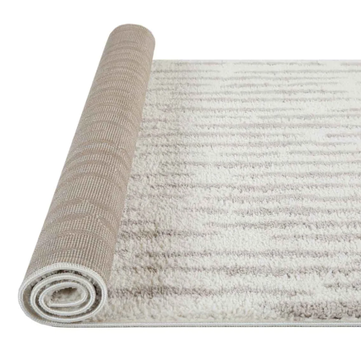 Alfombra Toul Rayas Beige 80x150Cm