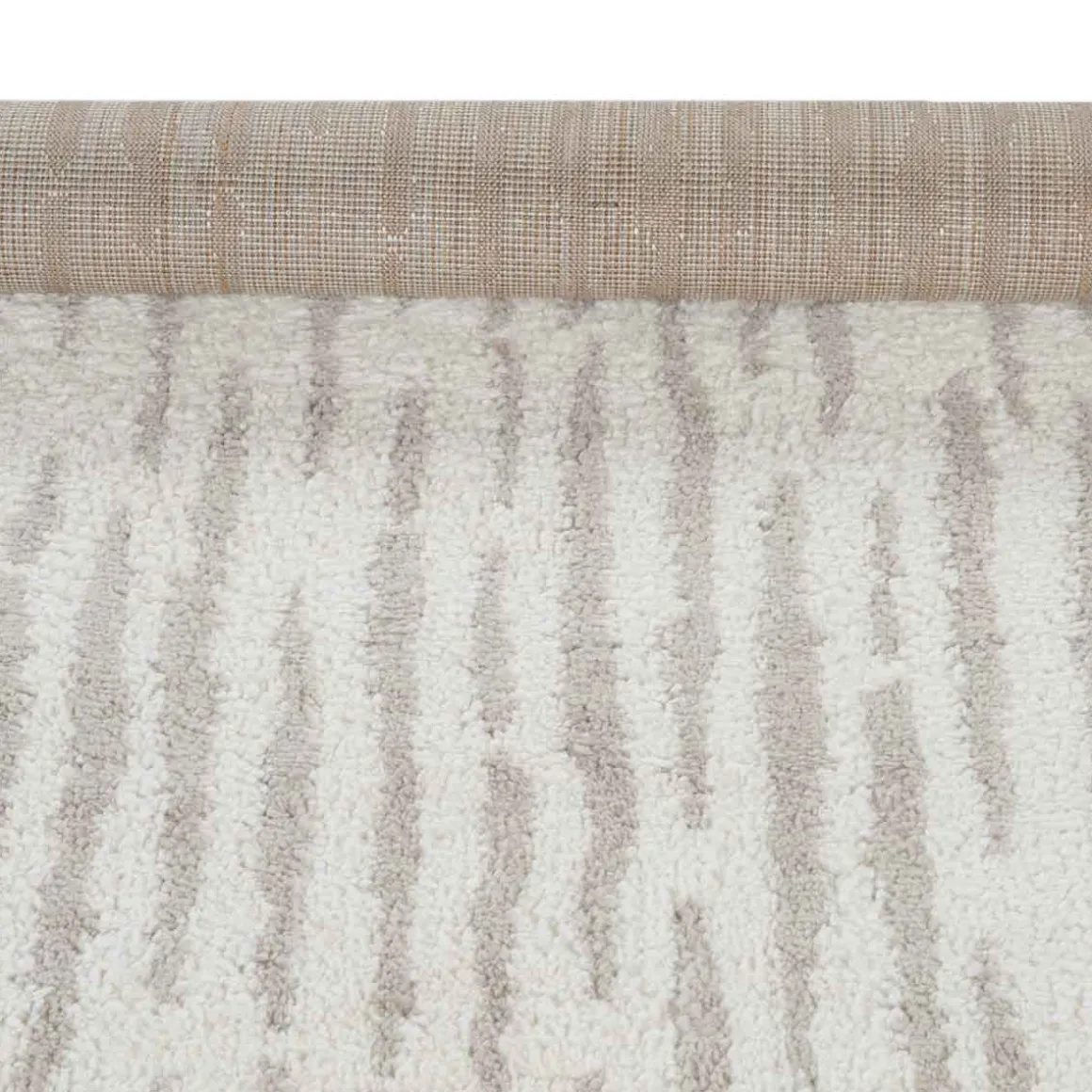 Alfombra Toul Rayas Beige 80x150Cm