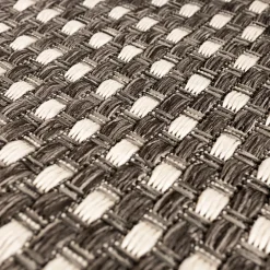 Alfombra trenzada gris 120x170cm