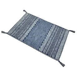 Alfombra Tribal Azul Claro 120x160Cm