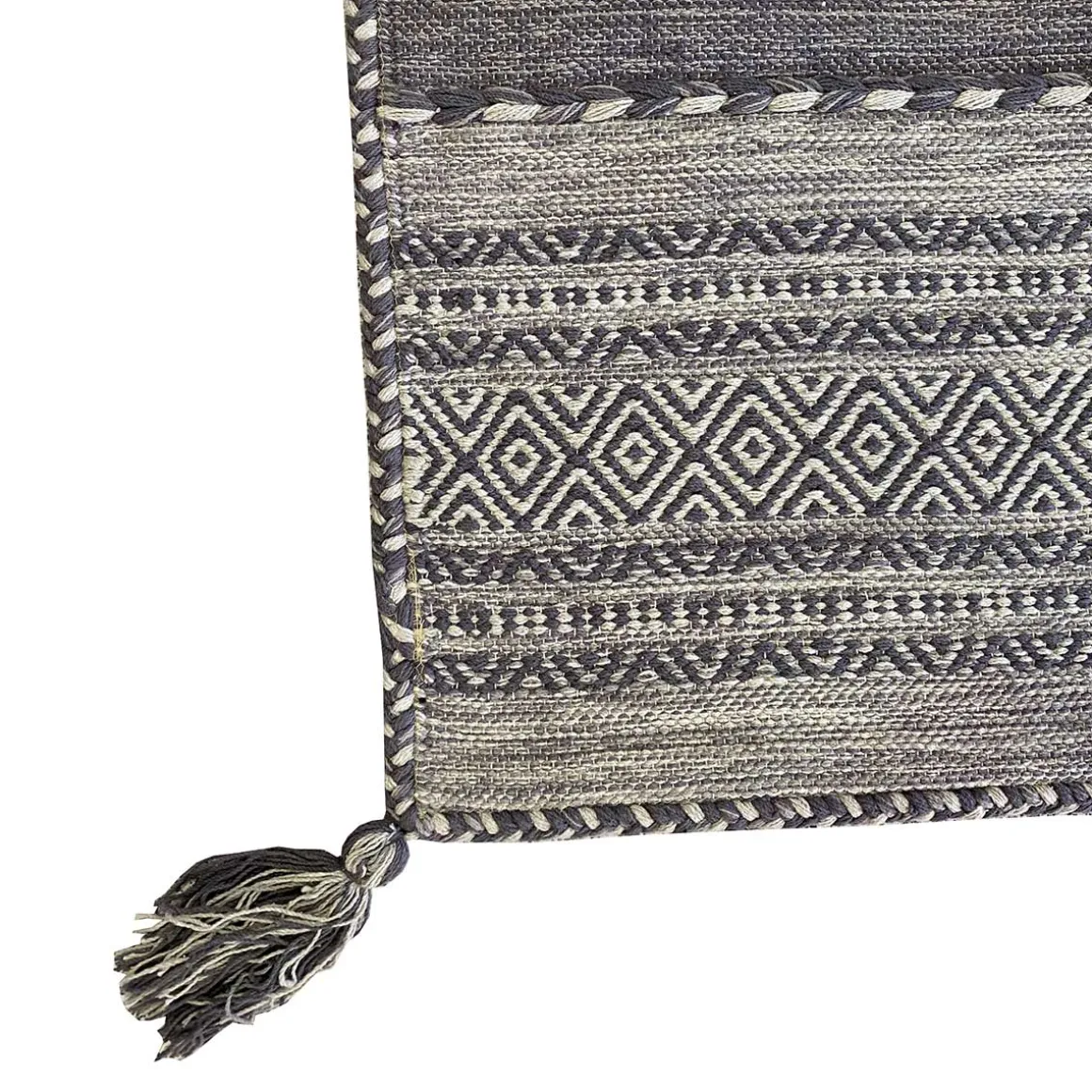 Alfombra Tribal Gris 60x250Cm