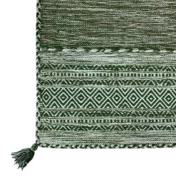 Alfombra Tribal Verde Claro 60x200Cm