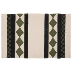 Alfombra Tropical Panama Beige Y Verde 60x90cm