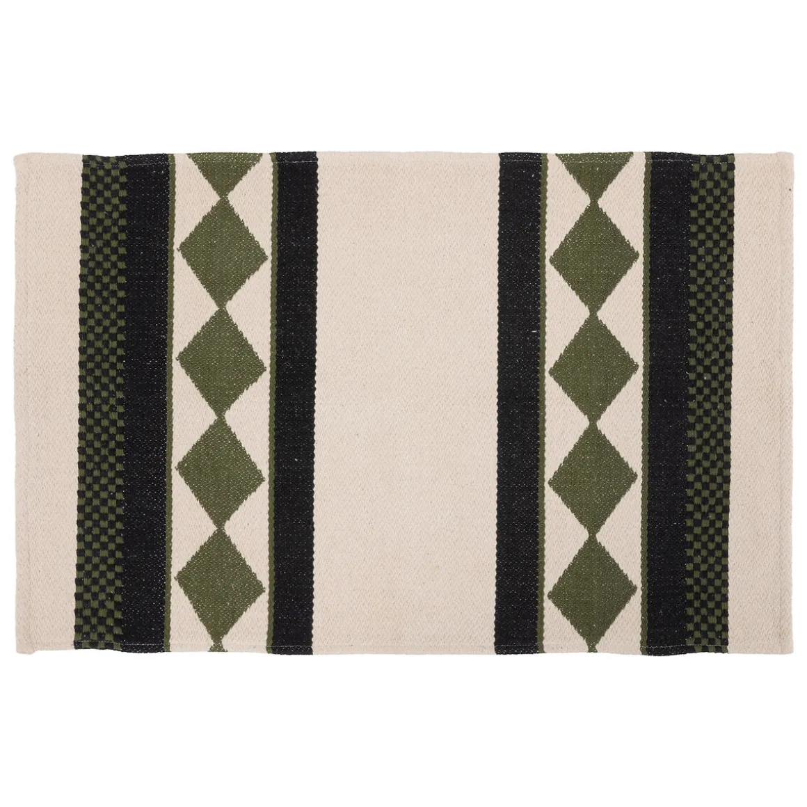 Alfombra Tropical Panama Beige Y Verde 60x90cm