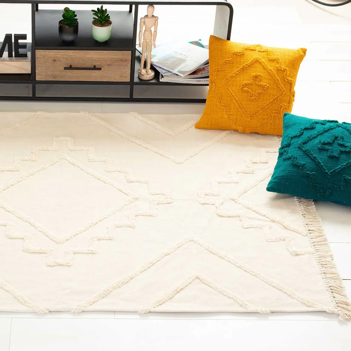 Alfombra Tuft Inca Marfil 120x170Cm