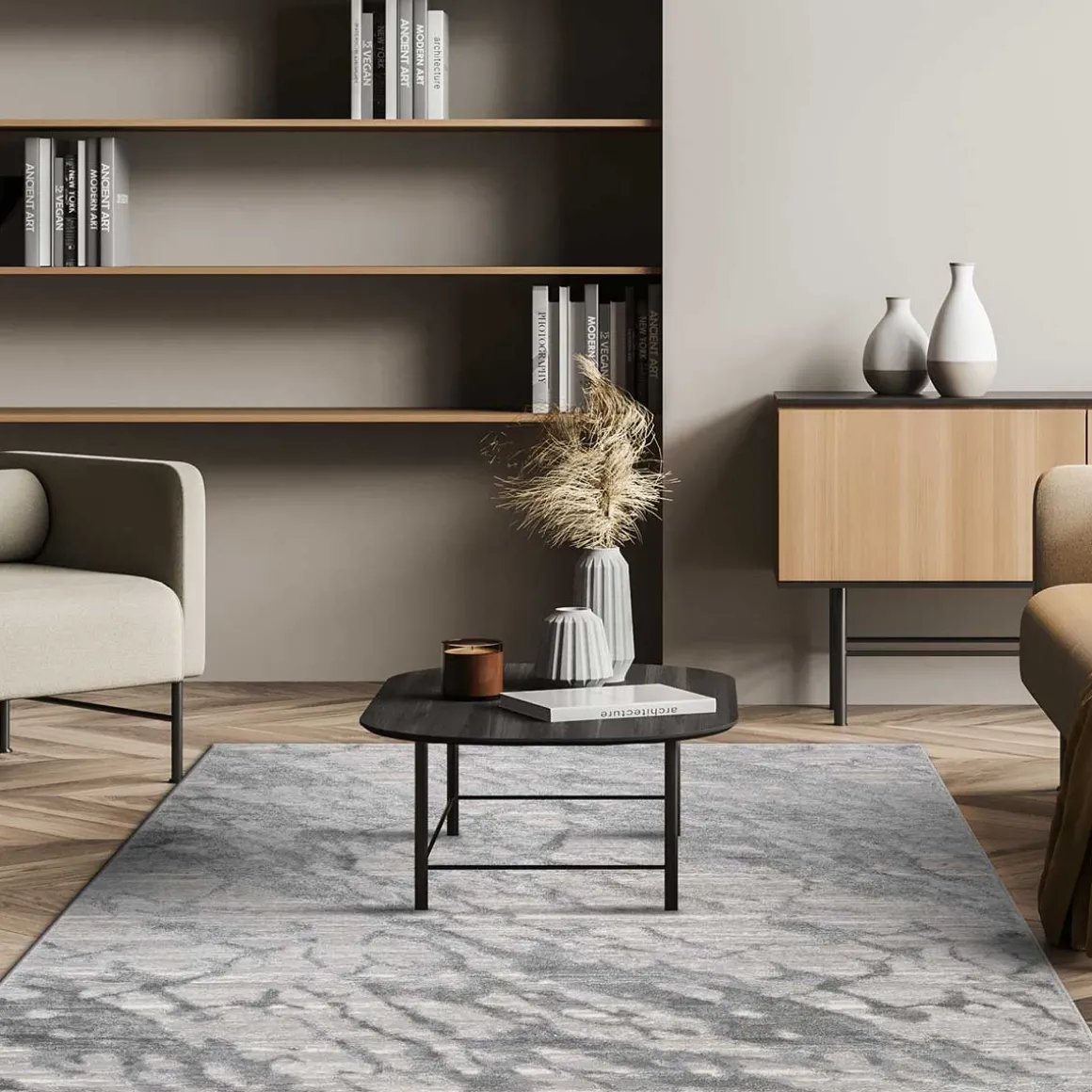 Alfombra Viqi Waves Gris 200x285cm