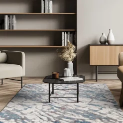 Alfombra Viqi Waves Rosa 80x150cm