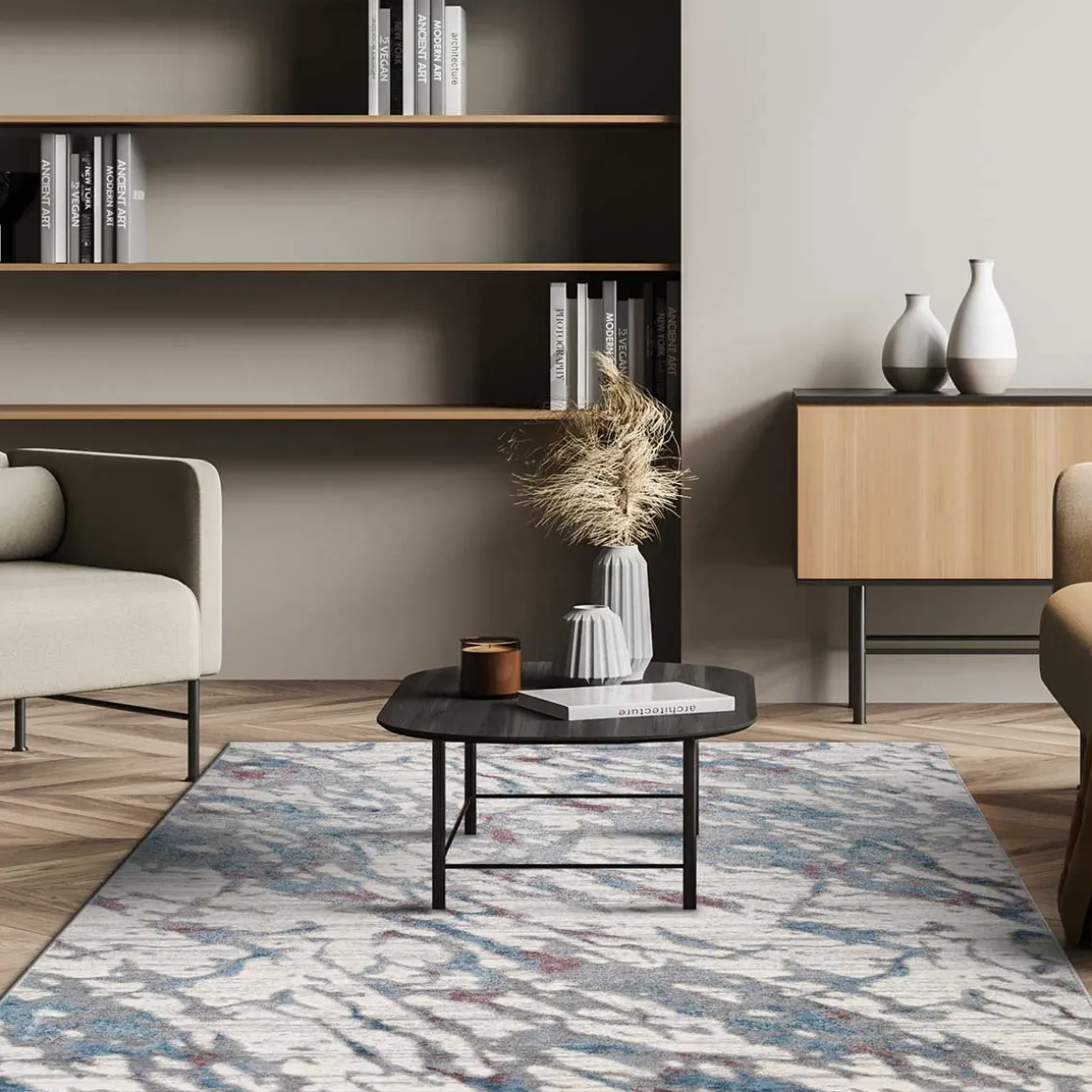 Alfombra Viqi Waves Rosa 160x235cm