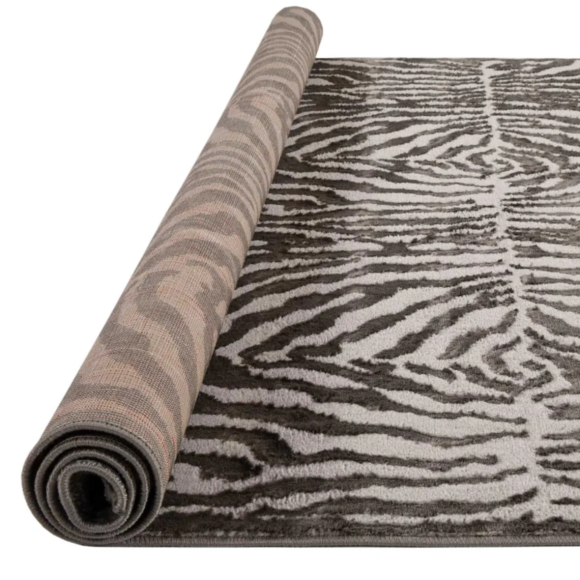 Alfombra Zaha Antracita Cebra 200x285Cm