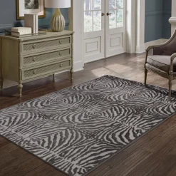 Alfombra Zaha Antracita 133x190Cm